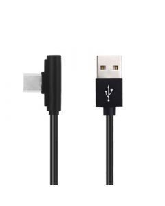 Vinklet USB-C kabel, 1m