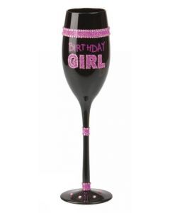 Champagneglas Strass - Birthday Girl Pvc Förp