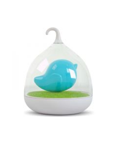 Baby Night Light, Cute Bird Totoro Style LED-lanterne, Genopladelig, Vibrationssensor - Blå