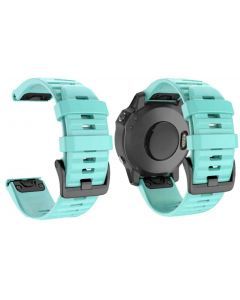 Garmin armbånd, 22mm, Quickfit, ergonomisk - Cyan