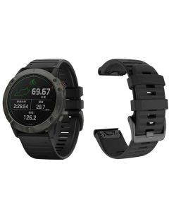 Garmin armbånd, 22 mm, Quickfit, ergonomisk - Sort