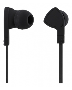 STREETZ in-ear hörlurar med mikrofon, 3,5mm, mediaknapp, 1,2m trasselfri kabel - Svart