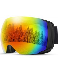 MX & Skibriller MaxView blå, Blå spejlglas, UV400, 60S, 16%, italiensk design, maxview