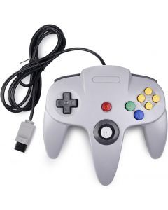 Klassisk Nintendo 64-controller, originalt stik - Grå