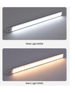 SORT LED STRIP, MAGNETISK MOUNT, KOLD HVID, 40CM, ingen bevægelsessensor