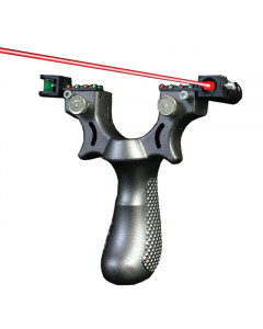 Slingshot med lasersigte, elastik