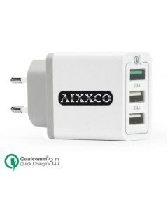 Trippel USB väggladdare med Quick Charge 3.0