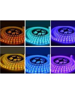 LED lysstreng 5m, 14,4w/m, 60 LED/m - RGB