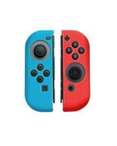 Nintendo Switch Joycon silikonskal - Rött/Blått