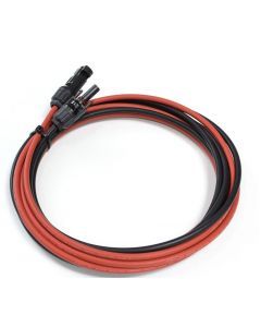 Solpanelkabel / solcellekabel, IP67, MC4, forlængerkabel, 3m, 14awg