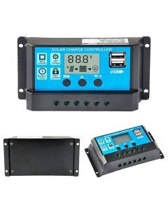 60A Solar controller 12/24V, PWM, Batterioplader, 2xUSB