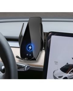 Tesla Model Y Mobilholder Auto PRO, magnetisk, bevægelsessensor, 15W hurtig opladning